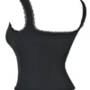 Noura Black Lace Trim Top