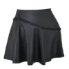 Nova Black Vegan Leather Mini Skirt