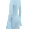 Noya Ocean Blue Knit Mini Dress