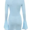 Noya Ocean Blue Knit Mini Dress