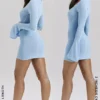 Noya Ocean Blue Knit Mini Dress