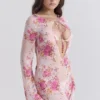 Oceana Floral Print Beach Cover Up