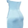 Odelle Ocean Blue Strapless Mini Dress