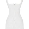 Odessa White Embroidered Mini Dress
