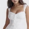 Odessa White Embroidered Mini Dress