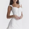 Odessa White Embroidered Mini Dress