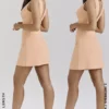 Olympia Sorbet Plunge Mini Dress