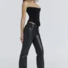 Omari Black Velvet Sculpting Strapless Corset Top