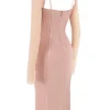 Ophelia Blush Cutout Midi Dress