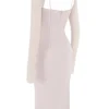 Ophelia Crystal Cutout Midi Dress