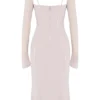 Ophelia Crystal Cutout Midi Dress