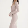 Ophelia Crystal Cutout Midi Dress