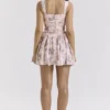 Ophelia Pink Ribbon Print Dress with Bloomers