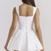 Ophelia White Cotton Mini Dress With Bloomers