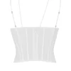 Orla White Chiffon Strappy Corset