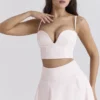 Pabla Ballerina Pink Cropped Bralette Top