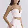 Pabla Ballerina Pink Cropped Bralette Top