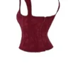 Parisa Merlot Floral Corset