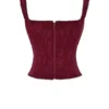 Parisa Merlot Floral Corset