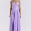 Pascha Orchid Butterfly Corset Maxi Dress