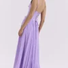Pascha Orchid Butterfly Corset Maxi Dress