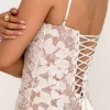Pearl White Floral Embroidered Maxi Dress