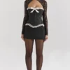 Perdita Black Metallic Jacquard Corset & Bolero