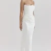 Persephone Ivory Strapless Corset Dress