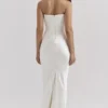 Persephone Ivory Strapless Corset Dress