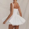 Pietra White Corset Mini Dress