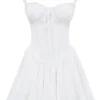 Pietra White Corset Mini Dress