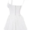 Pietra White Corset Mini Dress