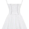 Pietra White Corset Mini Dress