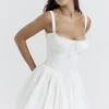 Pietra White Corset Mini Dress