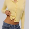 Poppie Lemon Wool + Cashmere Floral Embroidered Cardigan