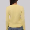 Poppie Lemon Wool + Cashmere Floral Embroidered Cardigan