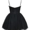 Princess Black Tulle Mini Dress