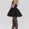 Princess Black Tulle Mini Dress