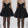 Princess Black Tulle Mini Dress