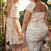 Princess Rose Print Mini Dress