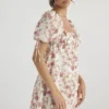 Princess Rose Print Mini Dress