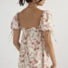 Princess Rose Print Mini Dress