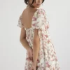 Princess Rose Print Mini Dress