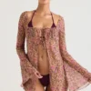 Provence Olive Floral Cover Up