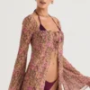 Provence Olive Floral Cover Up