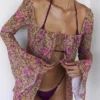 Provence Olive Floral Cover Up