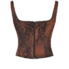 Rafa Antique Copper Satin Longline Corset