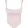 Rafa Pink Floral Satin Longline Corset