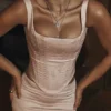 Rafa Pink Floral Satin Longline Corset