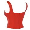 Rafa Scarlet Satin Longline Corset